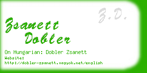 zsanett dobler business card